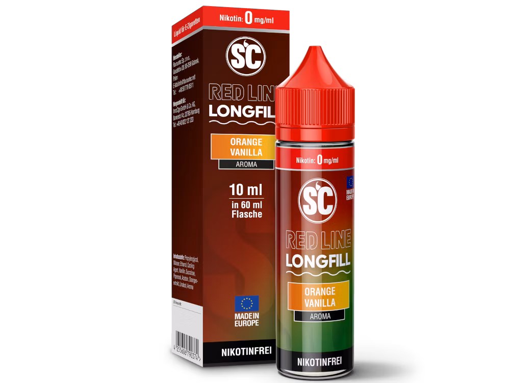 SC Red Line - Aroma - 10ml - Orange Vanilla | Inhalt : 10ml | Nikotinstärke : 0mg | Paketgröße : 1er Packung SC Red Line - Aroma - 10ml - Orange Vanilla | Inhalt : 10ml | Nikotinstärke : 0mg | Paketgröße : 1er Packung