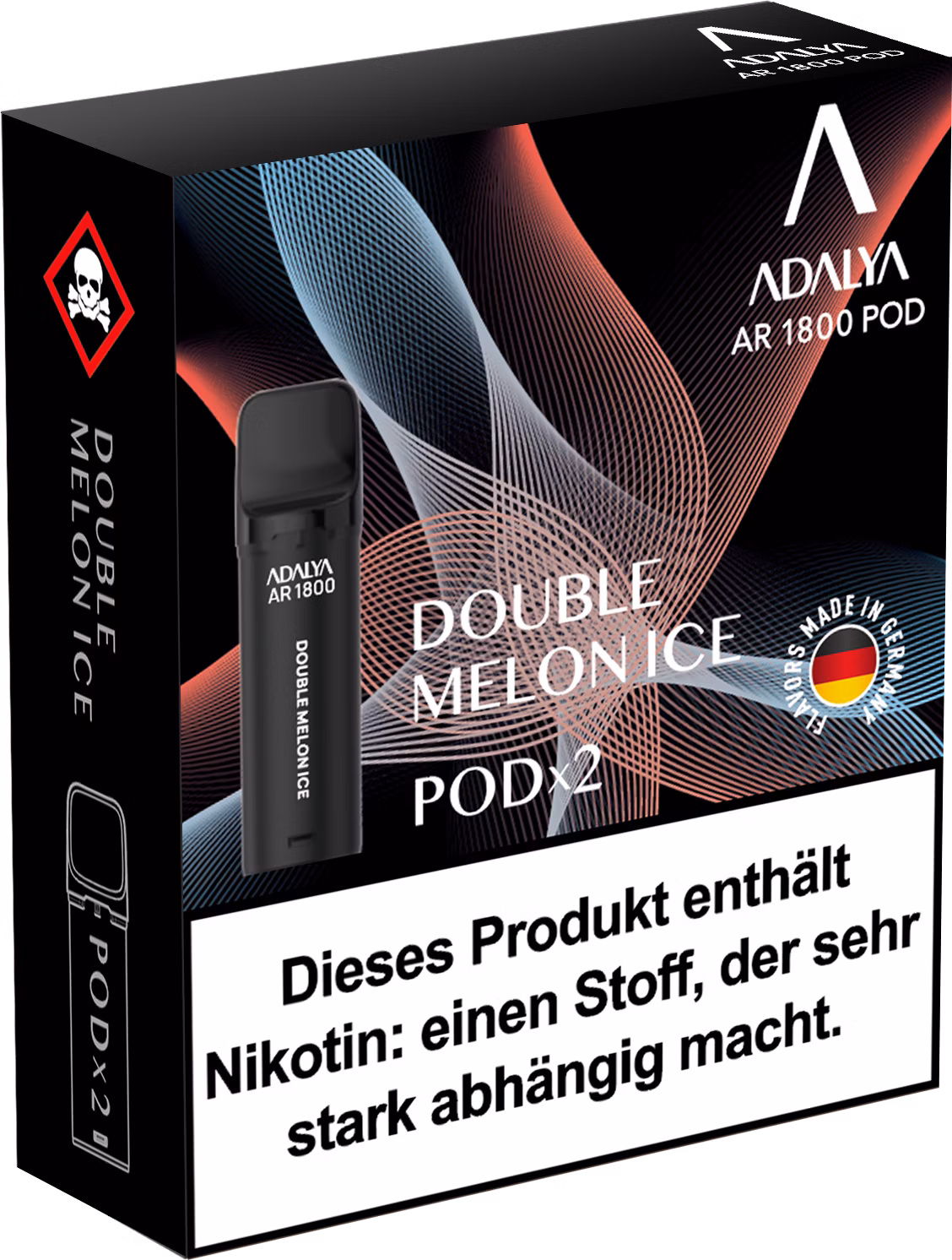 Adalya - Alpha Prefilled Pod - 2ml - 2er Pack - Double Melon Ice