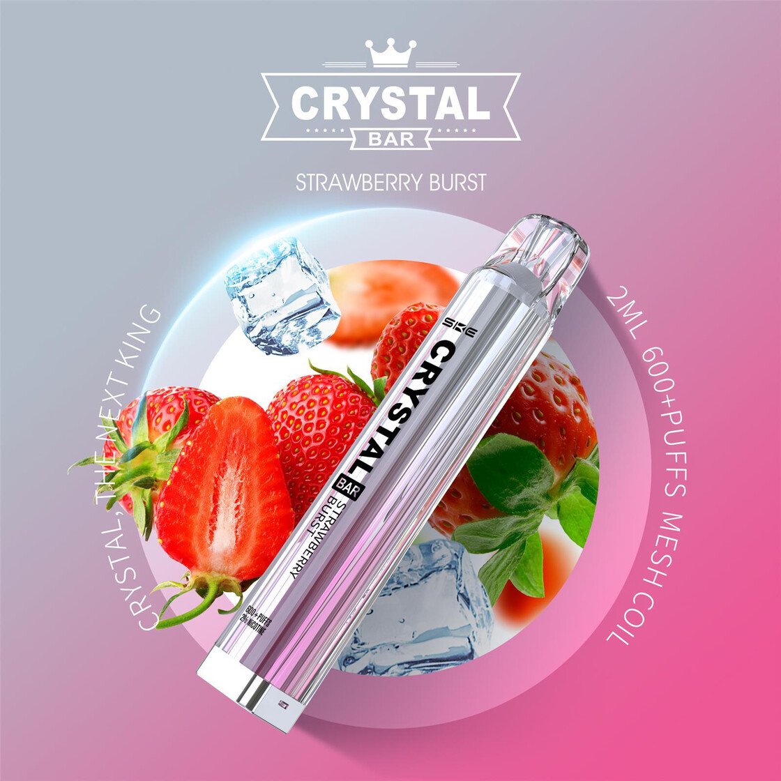 Crystal Bar - Einweg E-Zigarette - Strawberry Burst