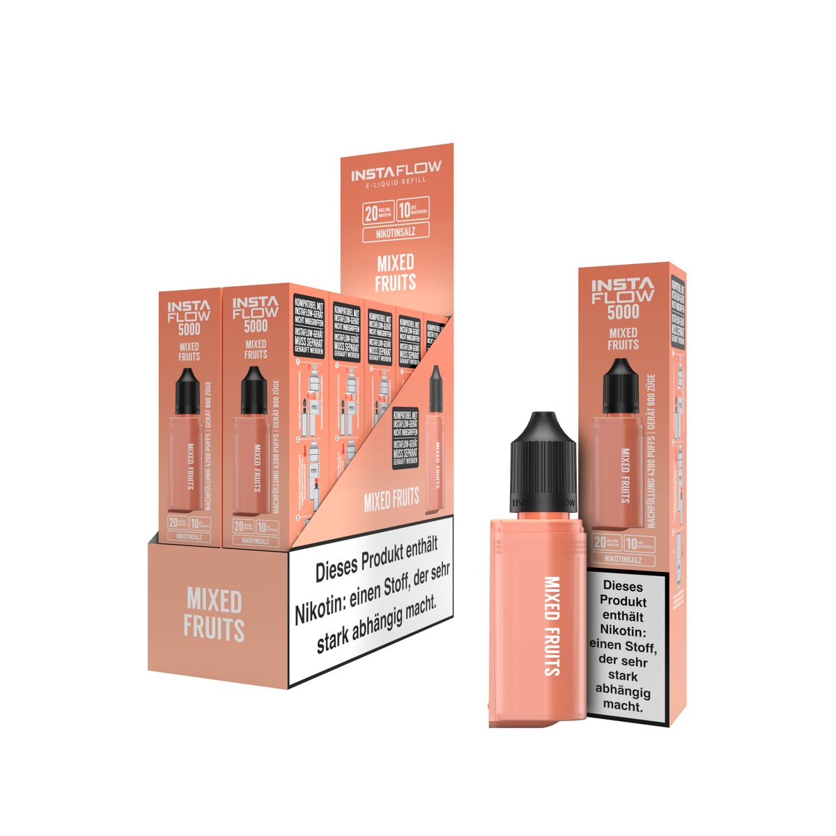 INSTAFLOW 5000 - Nachfülbehälter - Mixed Fruits - 10ml - 20mg
