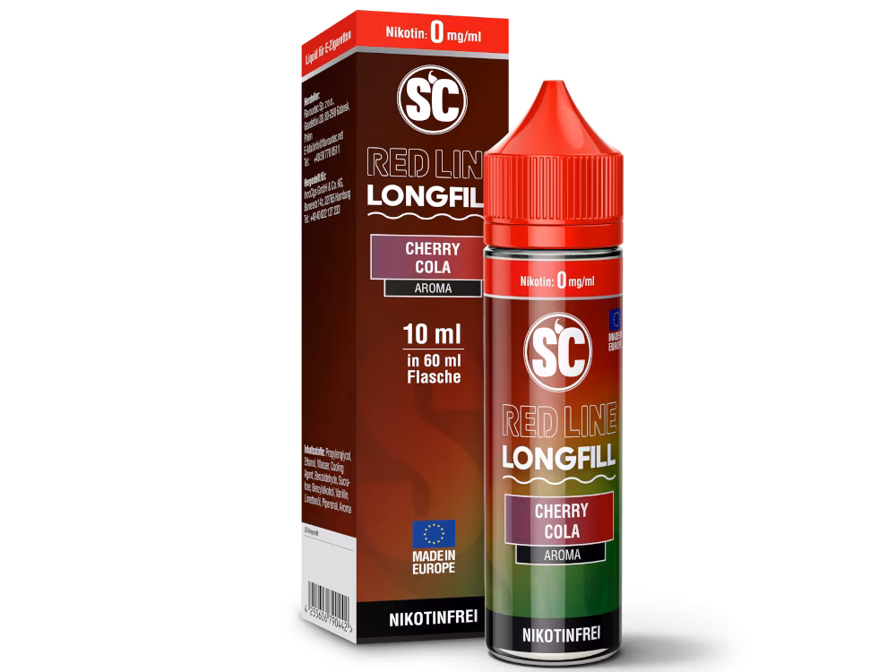 SC Red Line - Aroma - 10ml - Cherry Cola | Inhalt : 10ml | Nikotinstärke : 0mg | Paketgröße : 1er Packung SC Red Line - Aroma - 10ml - Cherry Cola | Inhalt : 10ml | Nikotinstärke : 0mg | Paketgröße : 1er Packung