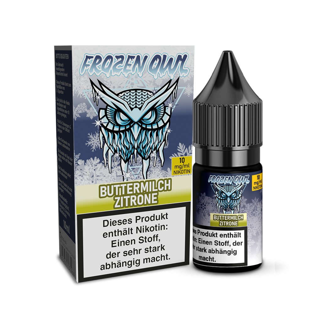 Frozen OWL - Nikotinsalz Liquid - 10ml - Buttermilch Zitrone - 10ml - 10mg