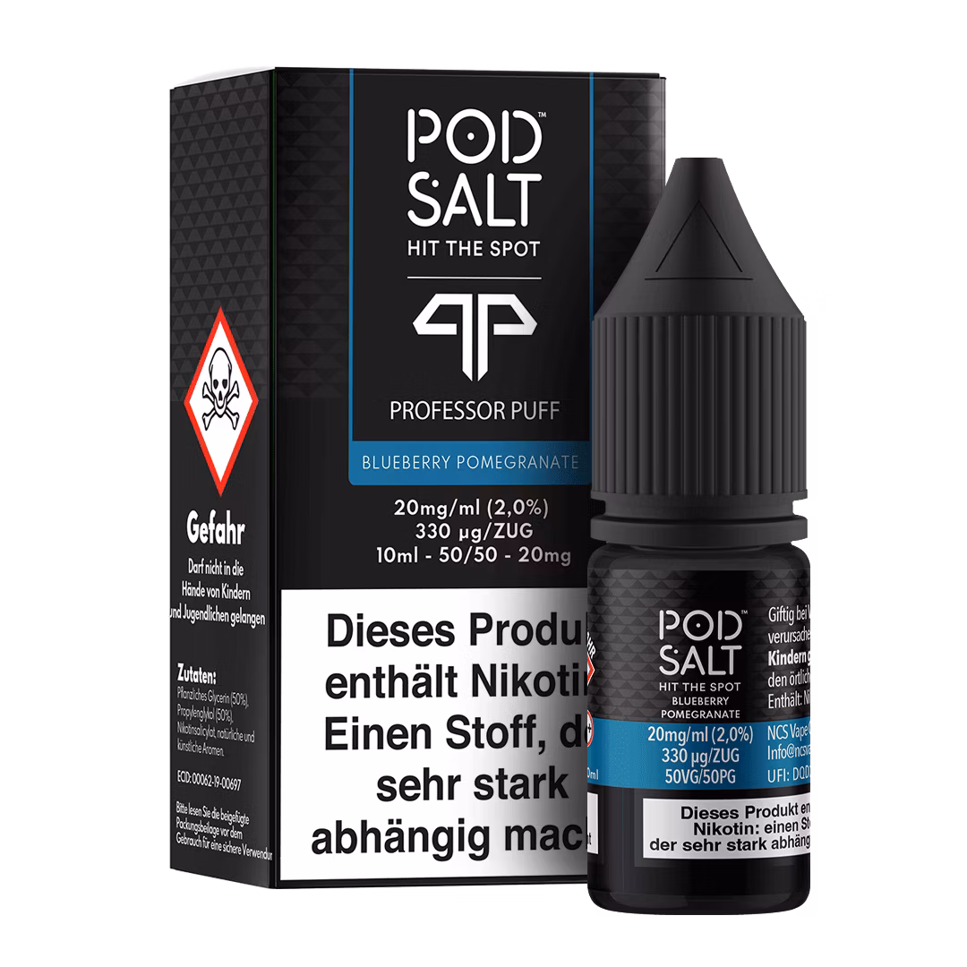 Fusion_BP_20mg-10ml-BoxBottle Pod Salt - Fusion - Blueberry Pomegranate - Nikotinsalz-Liquid - 10ml - 20mg