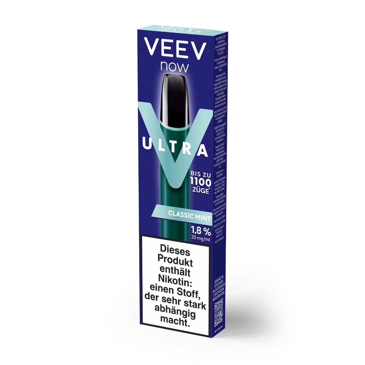 VEEV - NOW ULTRA - Einweg E-Zigarette - 20mg - Classic Mint VEEV - NOW ULTRA - Einweg E-Zigarette - 20mg - Classic Mint