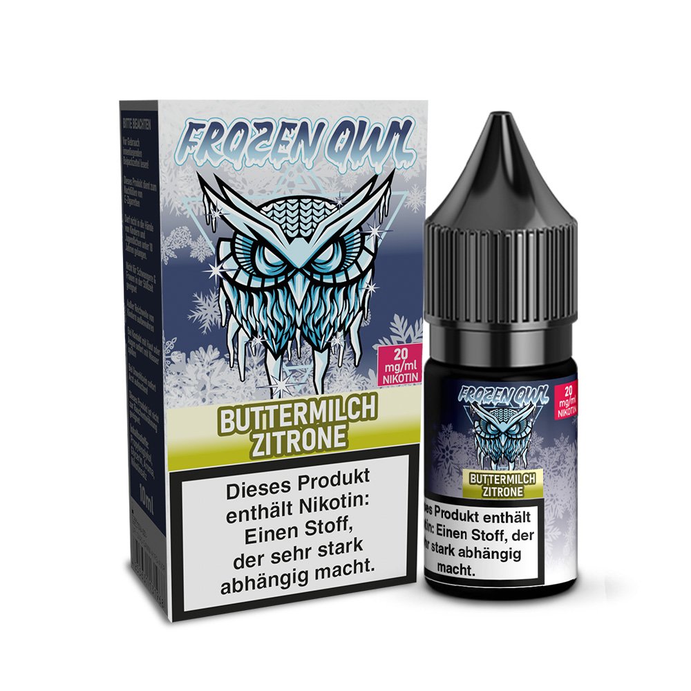 Frozen OWL - Nikotinsalz Liquid - 10ml - Buttermilch Zitrone - 10ml - 20mg