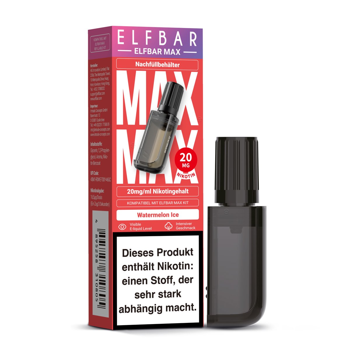 ELFBAR - MAX - Nachfülltank - CP - Watermelon Ice