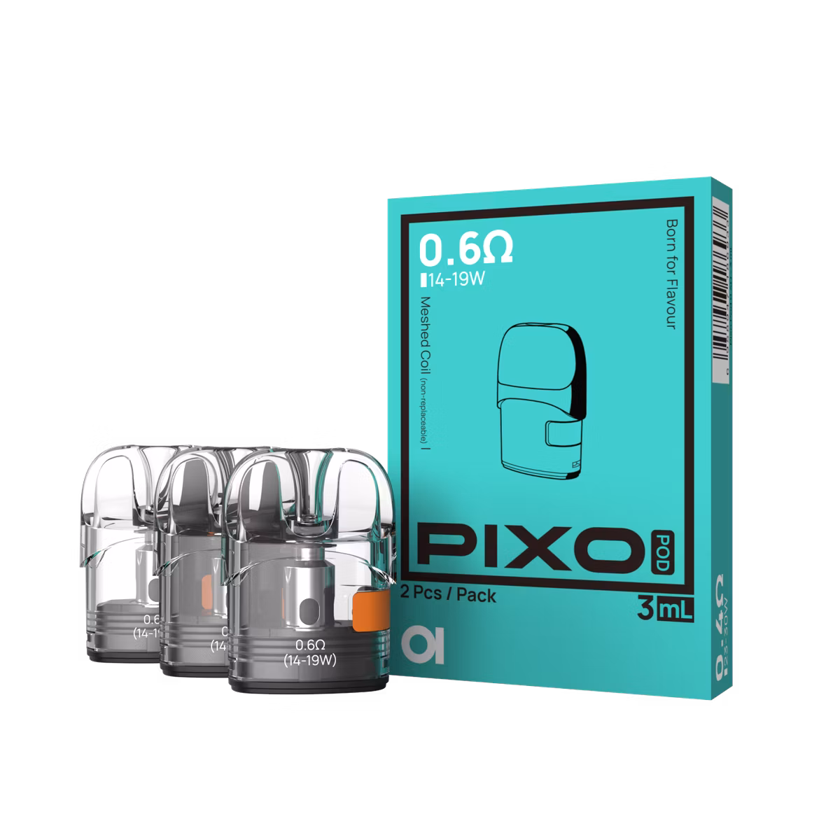 Aspire - Pixo - Pod Tank Verdampfer - 2er Paket - Side Fill - 1er Packung | Widerstand : 0.6 Ohm Aspire - Pixo - Pod Tank Verdampfer - 2er Paket - Side Fill - 1er Packung | Widerstand : 0.6 Ohm