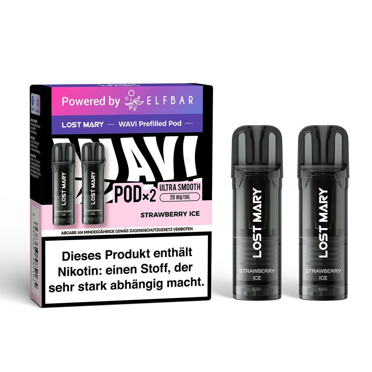 Lost Mary - Wavi - Prefilled Pods - Strawberry Ice - 20mg