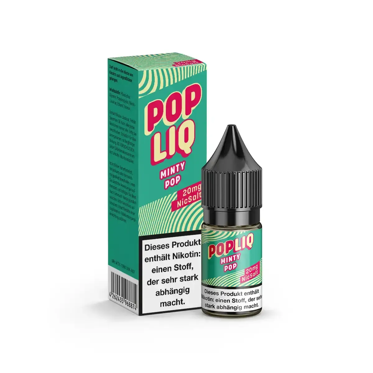 PopLiq Nikotinsalz-Liquid Minty Pop 10ml 20mg PopLiq Nikotinsalz-Liquid Minty Pop 10ml 20mg