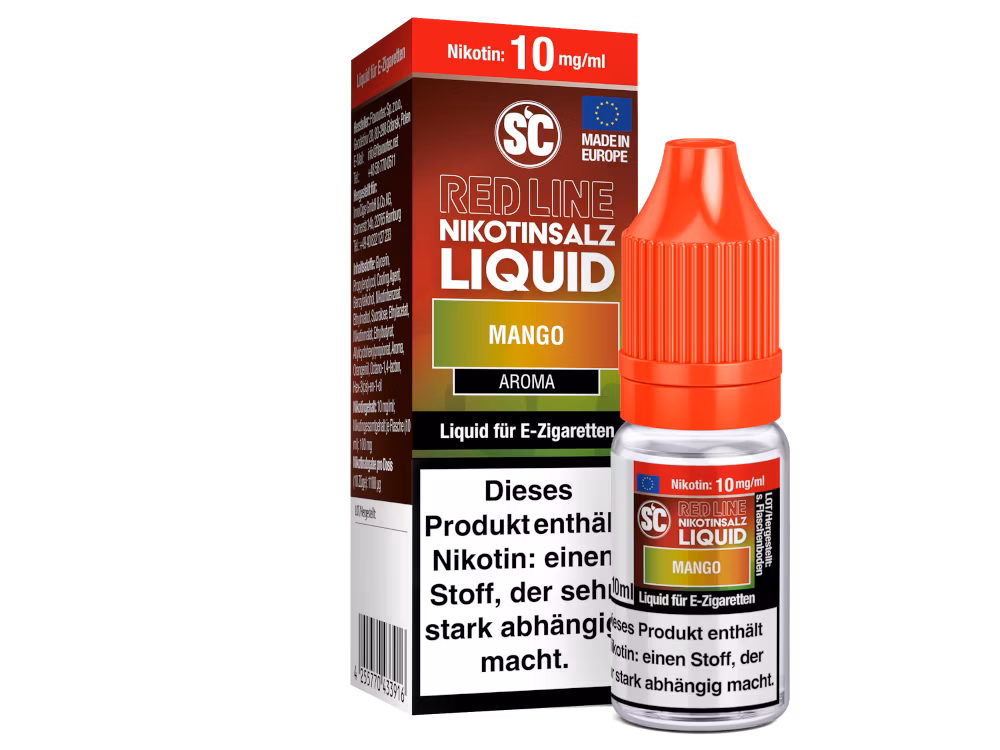 SC Red Line - Nikotinsalzliquid - 10ml - 10mg - Mango SC Red Line - Nikotinsalzliquid - 10ml - 10mg - Mango
