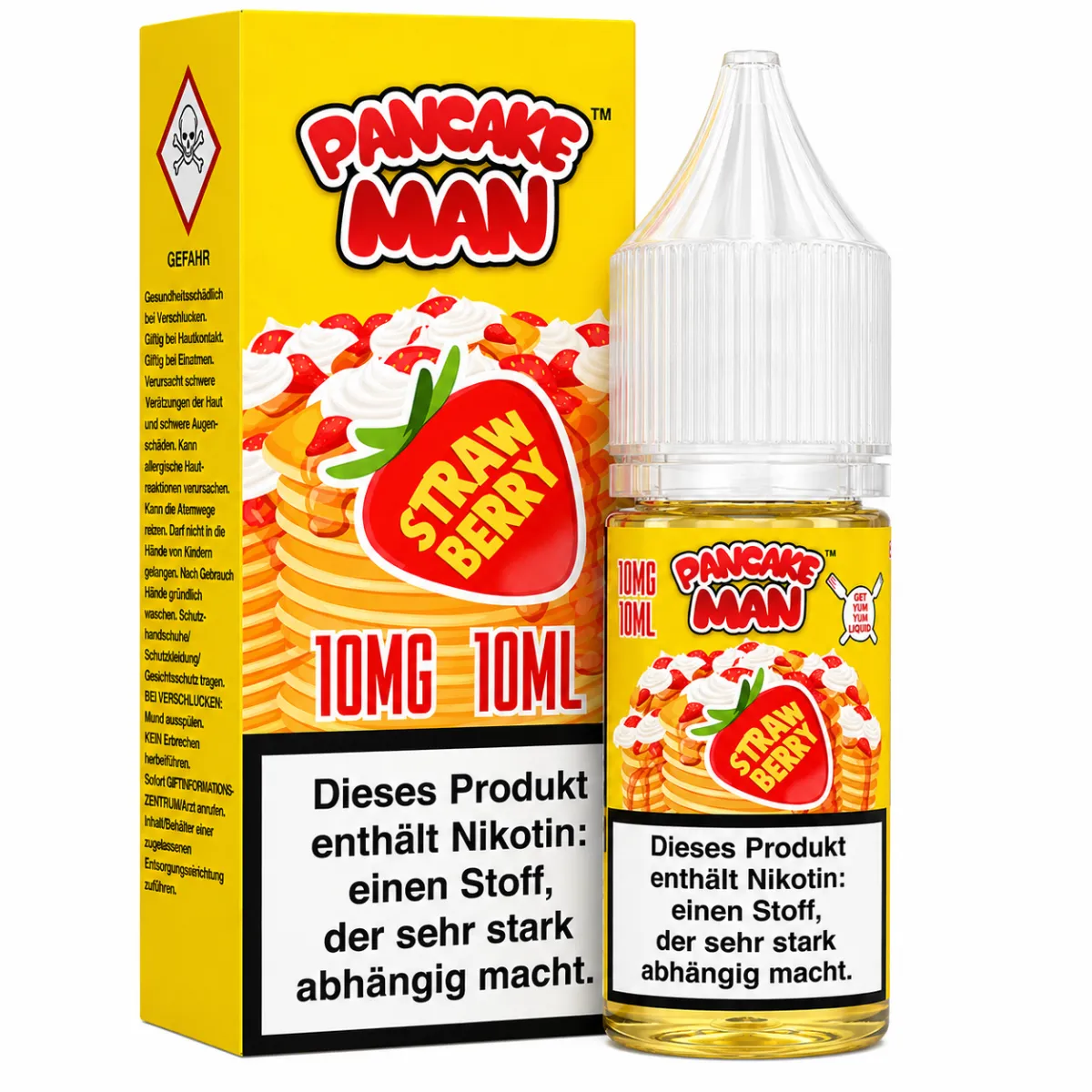 Pancake Man - Strawberry - Nikotinsalz-Liquids - 10ml - 10mg