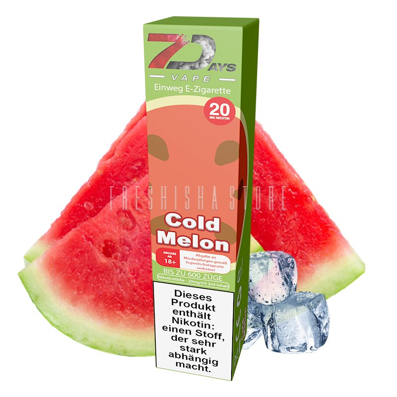 Geschmack: saftige Wassermelone mit einer frischen Kühle