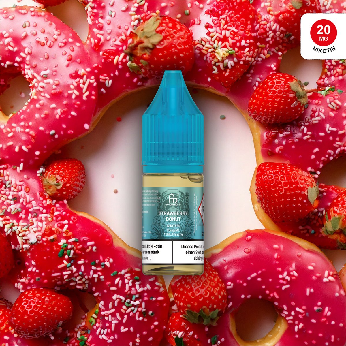 RandM - Tornado - Nikotinsalz-Liquid - 10ml - Strawberry Donut 20mg RandM - Tornado - Nikotinsalz-Liquid - 10ml - Strawberry Donut 20mg