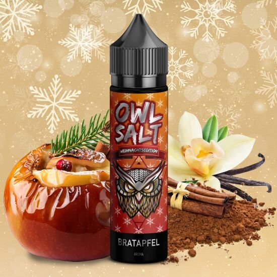 Owl Salt - Longfill Aroma - 10ml - Bratapfel