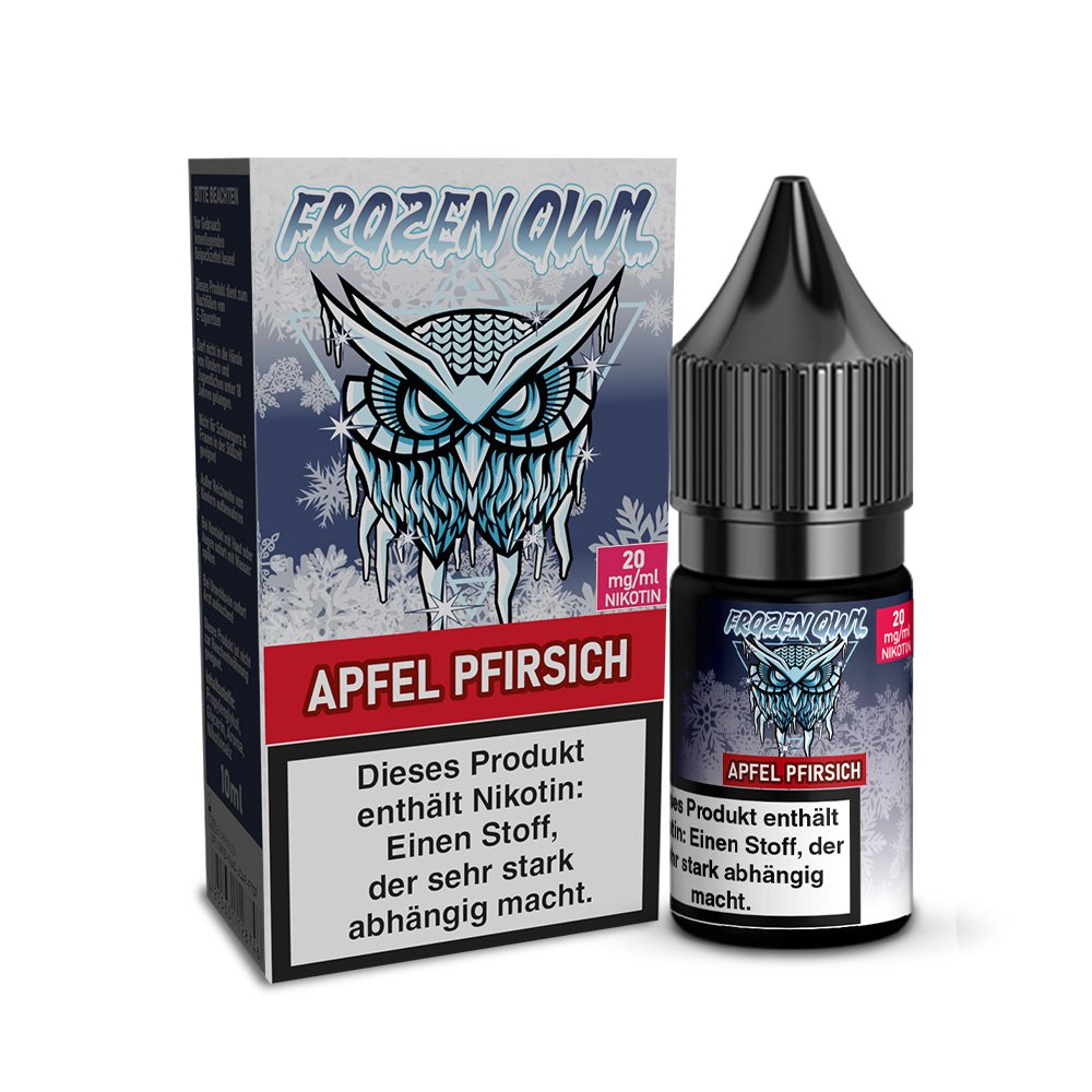 Frozen OWL - Nikotinsalz Liquid - 10ml - Apfel Pfirsich - 10ml - 20mg
