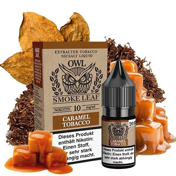 OWL Smoke Leaf - Caramel Tobacco - Nikotinsalz Liquid - 10ml - 10mg