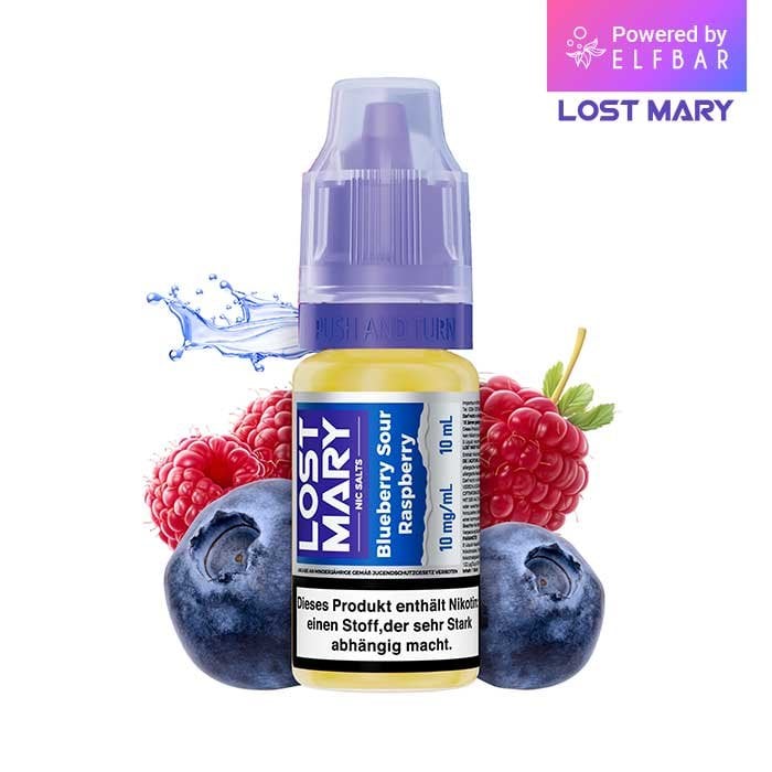 Lost Mary Nikotinsalz-Liquid - Blueberry Sour Raspberry | Nikotinsalz-Stärke : 10mg