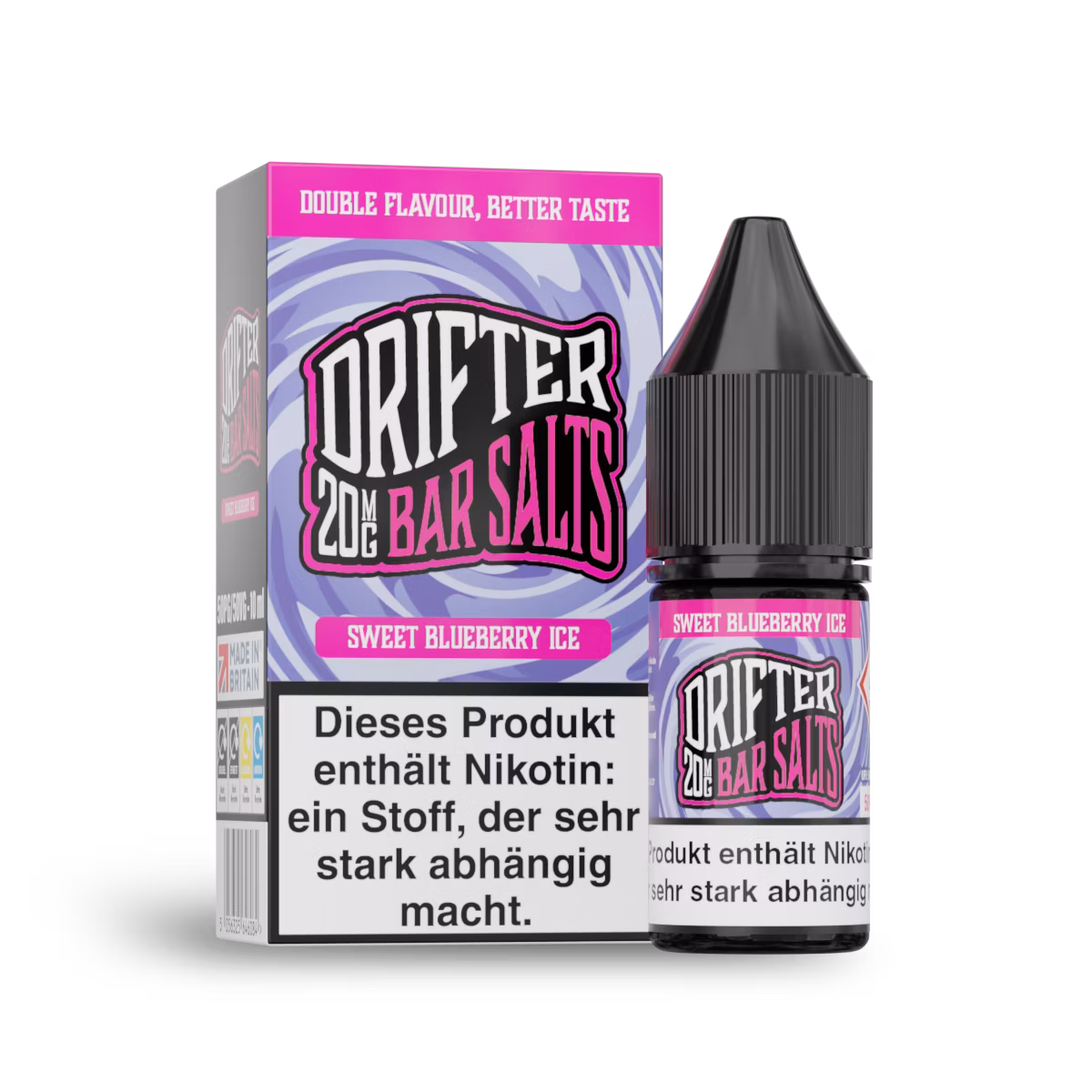 Drifter - Nikotinsalzliquid - 10ml - Sweet Blueberry Ice | Nikotinsalz-Stärke : 20mg