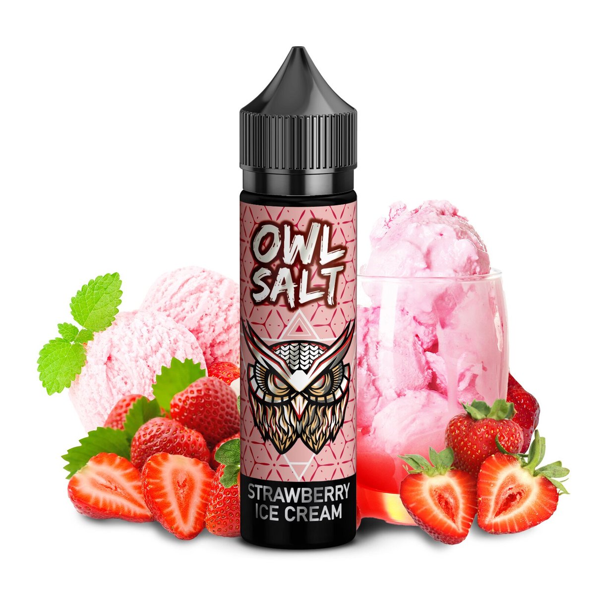 OWL Salt - Strawberry Ice Cream Overdosed - Aroma - 10ml