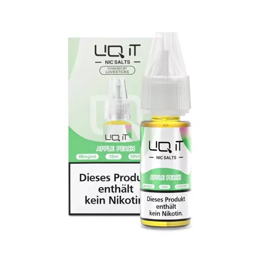 lovesticks-liq-it-liquid-e-zigarette-10ml-apple-peach-nikotinfrei LIQ IT - Nikotinsalz-Liquid - 10ml - Apple Peach - 0mg