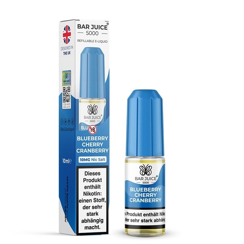 Bar Juice 5000 - Blueberry Cherry Cranberry - 10ml - 10mg