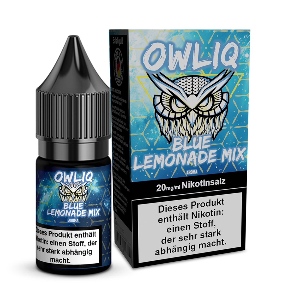 OWL - Owliq - 10ml - Blue Lemonade Mix | Nikotinsalz-Stärke : 20mg