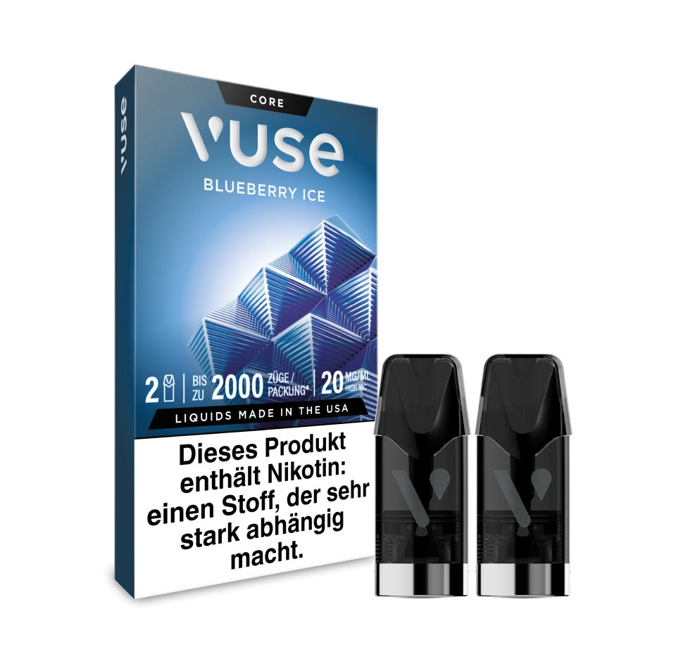 Vuse - Prefilled Pods - Blueberry Ice | Nikotinsalz-Stärke : 20mg