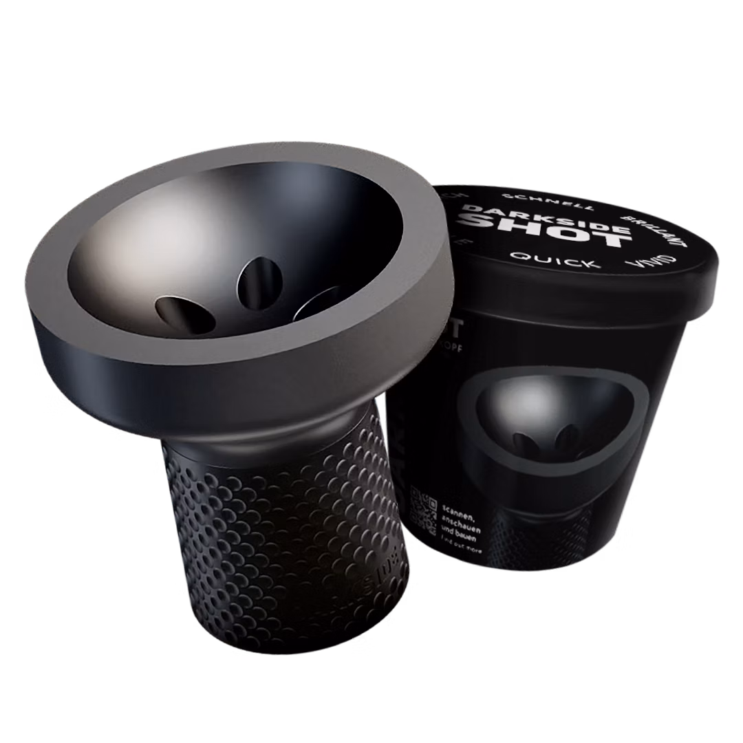 Darkside - Hookah Bowl - SHOT - Dark Black