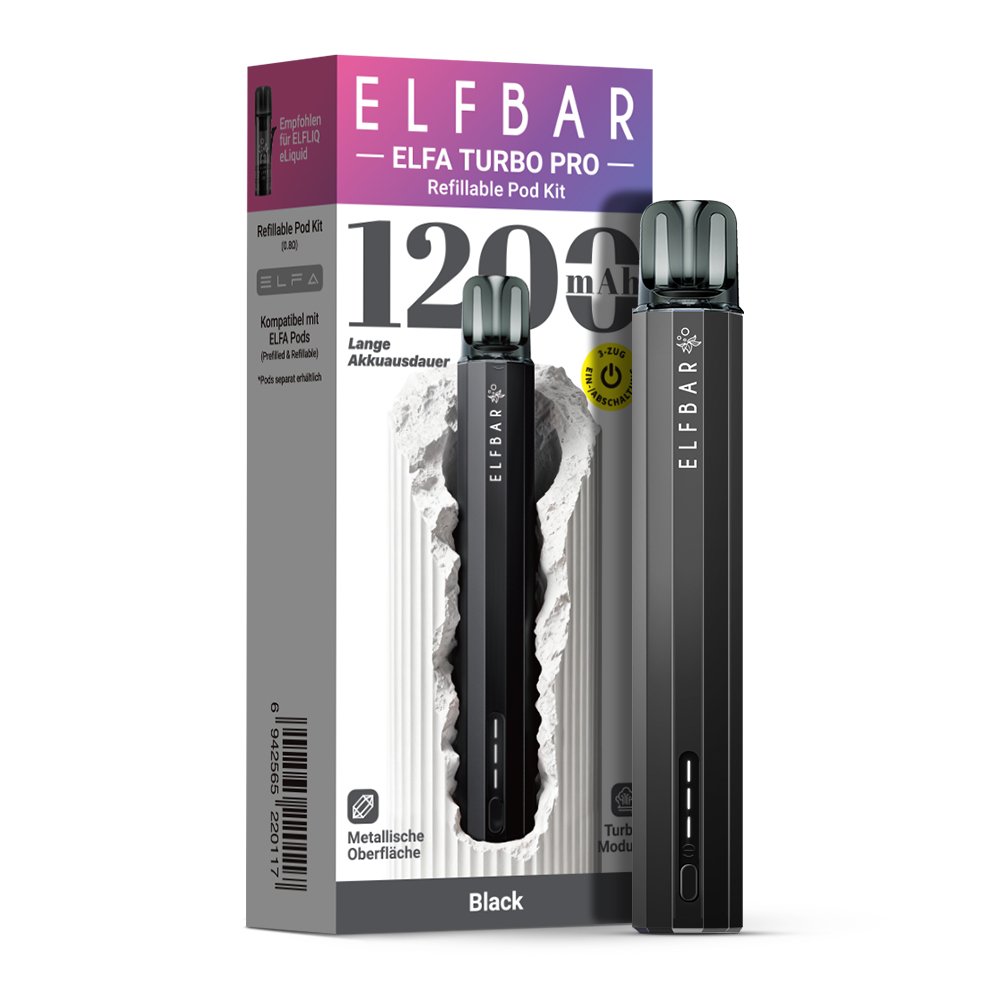 Elfbar - ELFA TURBO PRO - Basisgerät - Black