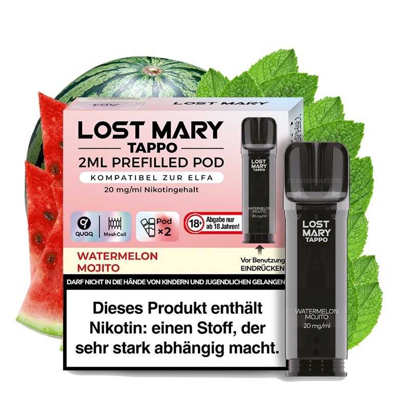 lost-mary-tappo-prefilled-pod-watermelon-mojito Lost Mary - Prefilled Pod - Tappo - Watermelon Mojito - 20mg