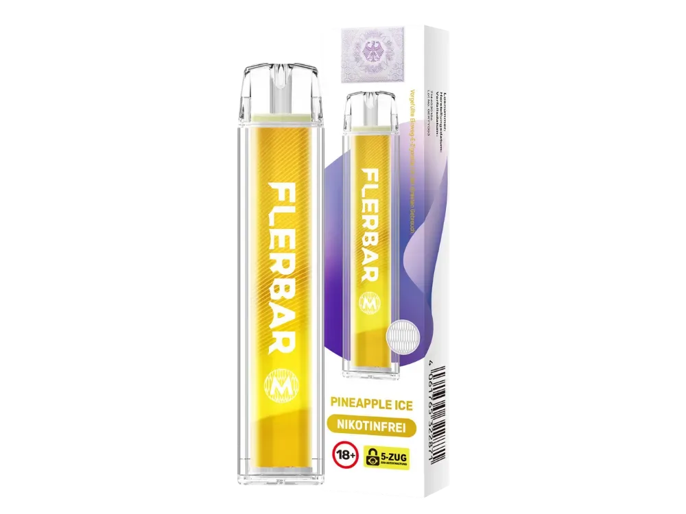 Nikotinfrei - Flerbar - Einweg E-Zigarette - Pineapple Ice - 0mg - CP Nikotinfrei - Flerbar - Einweg E-Zigarette - Pineapple Ice - 0mg - CP