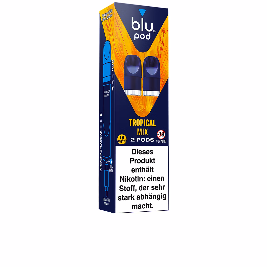 Blu Bar - Prefilled Pods - Tropical Mix | Nikotinsalz-Stärke : 18mg