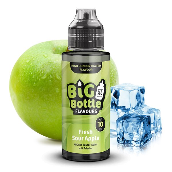 Big Bottle - Aroma - 10ml - Fresh Sour Apple | Inhalt : 10ml | Nikotinstärke : 0mg | Paketgröße : 1er Packung