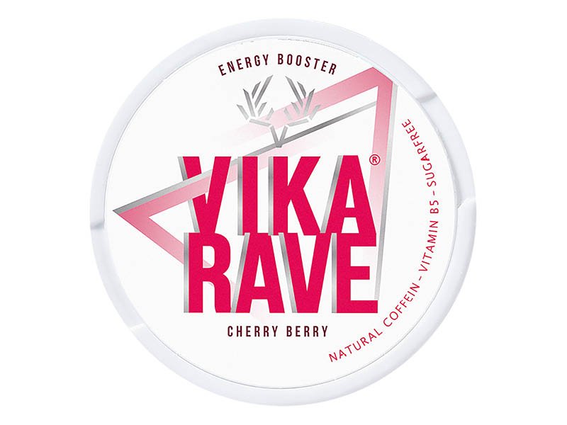 Vika Rave - Koffein Pouches - Cherry Berry - 50mg