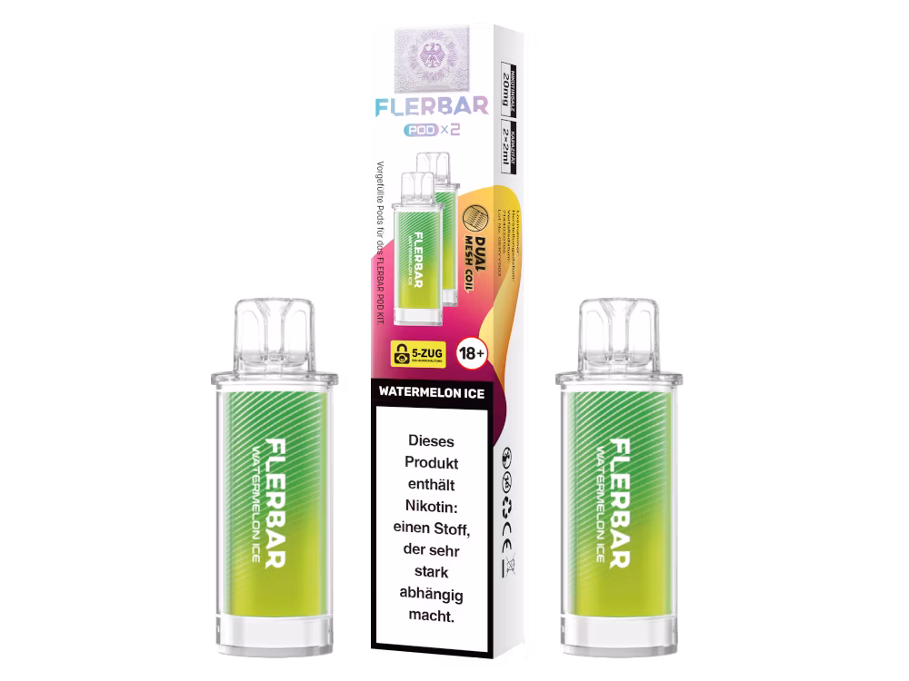 Flerbar - Prefilled Pod - 2ml - 2er Pack - Watermelon Ice