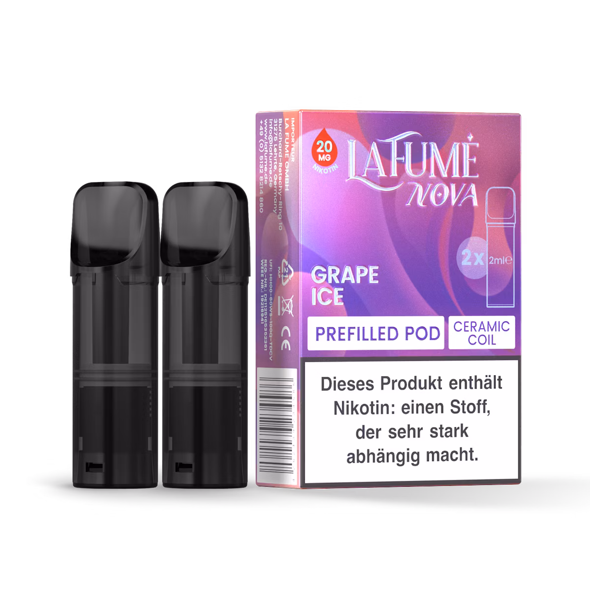 La Fume Nova - Prefilled Pods - 20mg - Grape Ice