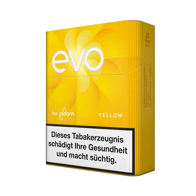 Ploom - EVO - Yellow - Tabaksticks - TT B2B Ploom - EVO - Yellow - Tabaksticks - TT B2B