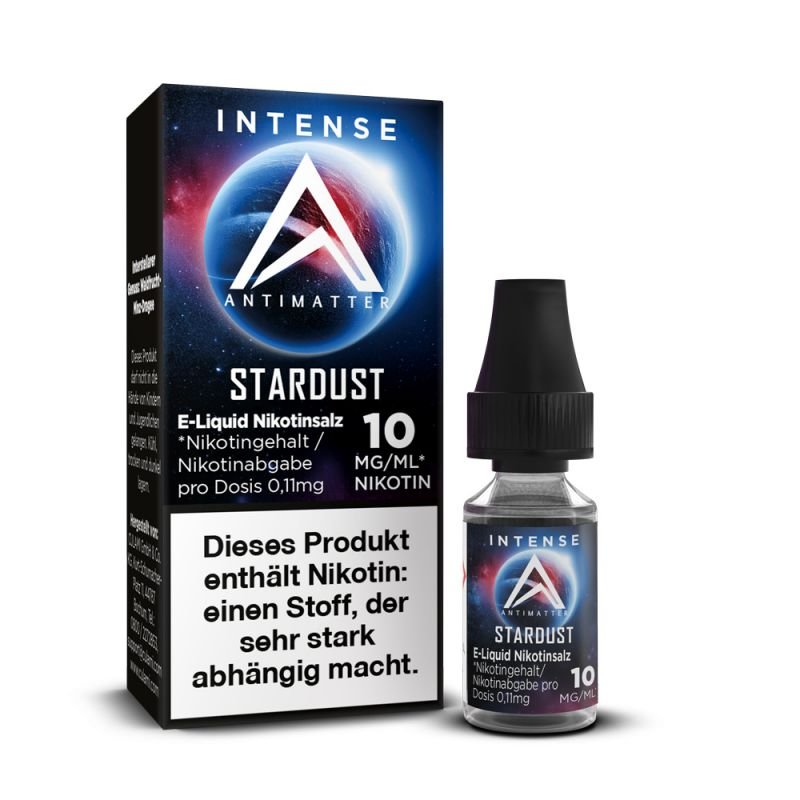 Antimatter - Intense - Stardust - Nikotinsalz Liquid - 10ml - 10mg Antimatter - Intense - Stardust - Nikotinsalz Liquid - 10ml - 10mg