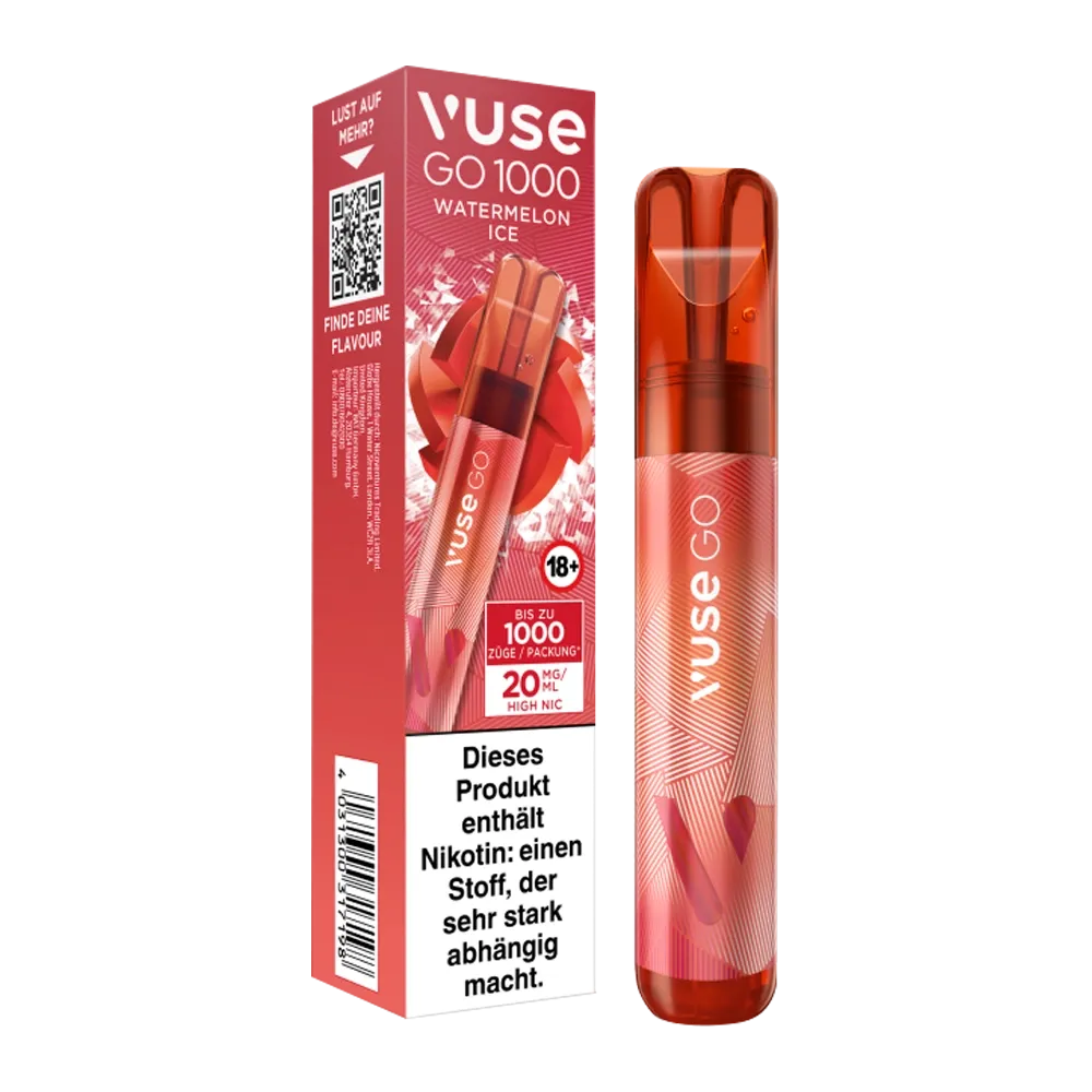 Vuse - Go 1000 - Einweg E-Zigarette - Watermelon Ice Vuse - Go 1000 - Einweg E-Zigarette - Watermelon Ice