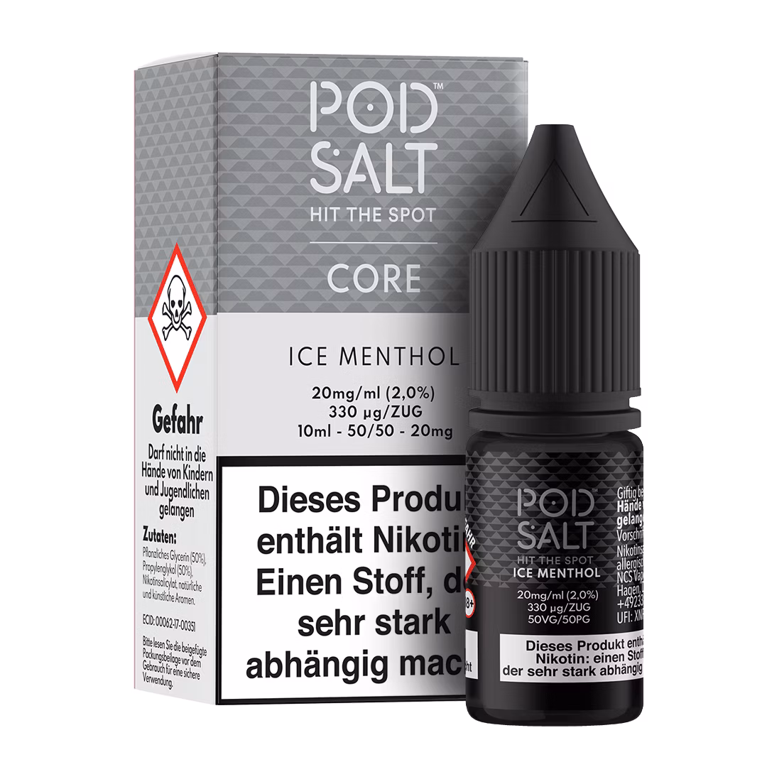 Pod Salt - Core - Ice Menthol - Nikotinsalz-Liquid - 10ml - 20mg