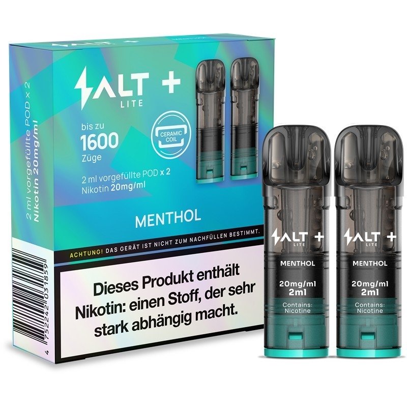 Salt - Plus Lite - Prefilled Pod - 2ml - 2er Pack - Menthol