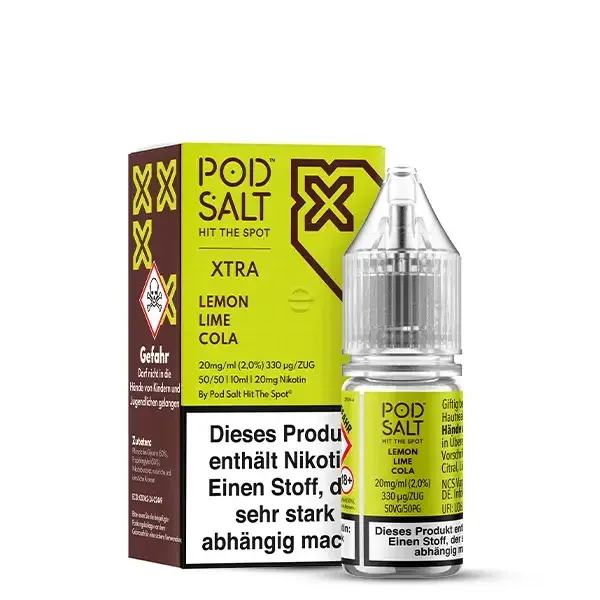 Pod Salt - Xtra - Lemon Lime Cola - Nikotinsalz-Liquid - 10ml - 20mg Pod Salt - Xtra - Lemon Lime Cola - Nikotinsalz-Liquid - 10ml - 20mg