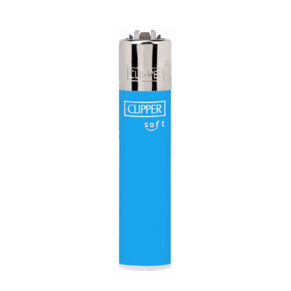 clipper-feuerzeug-blau-soft-touch Clipper - Feuerzeug - Blau - Soft Touch - wiederverwendbar