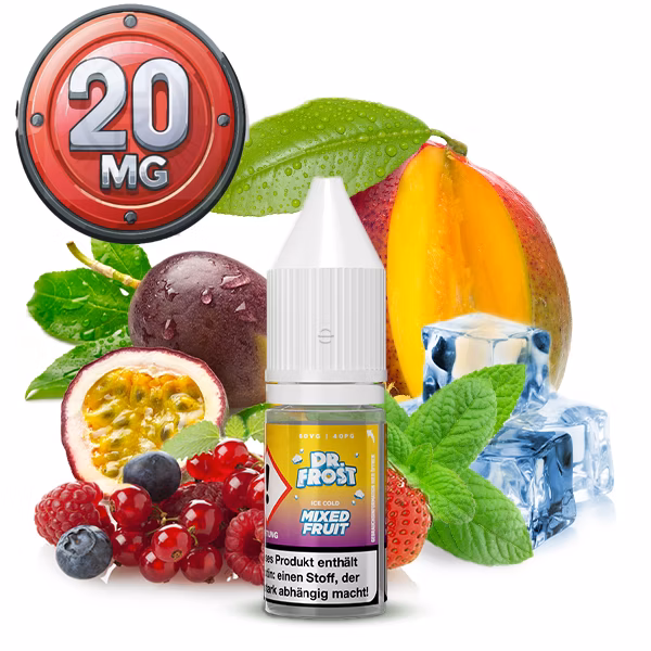 Dr. Frost - Ice Cold Mixed Fruit - Nicsalt Liquid 10ml 20mg