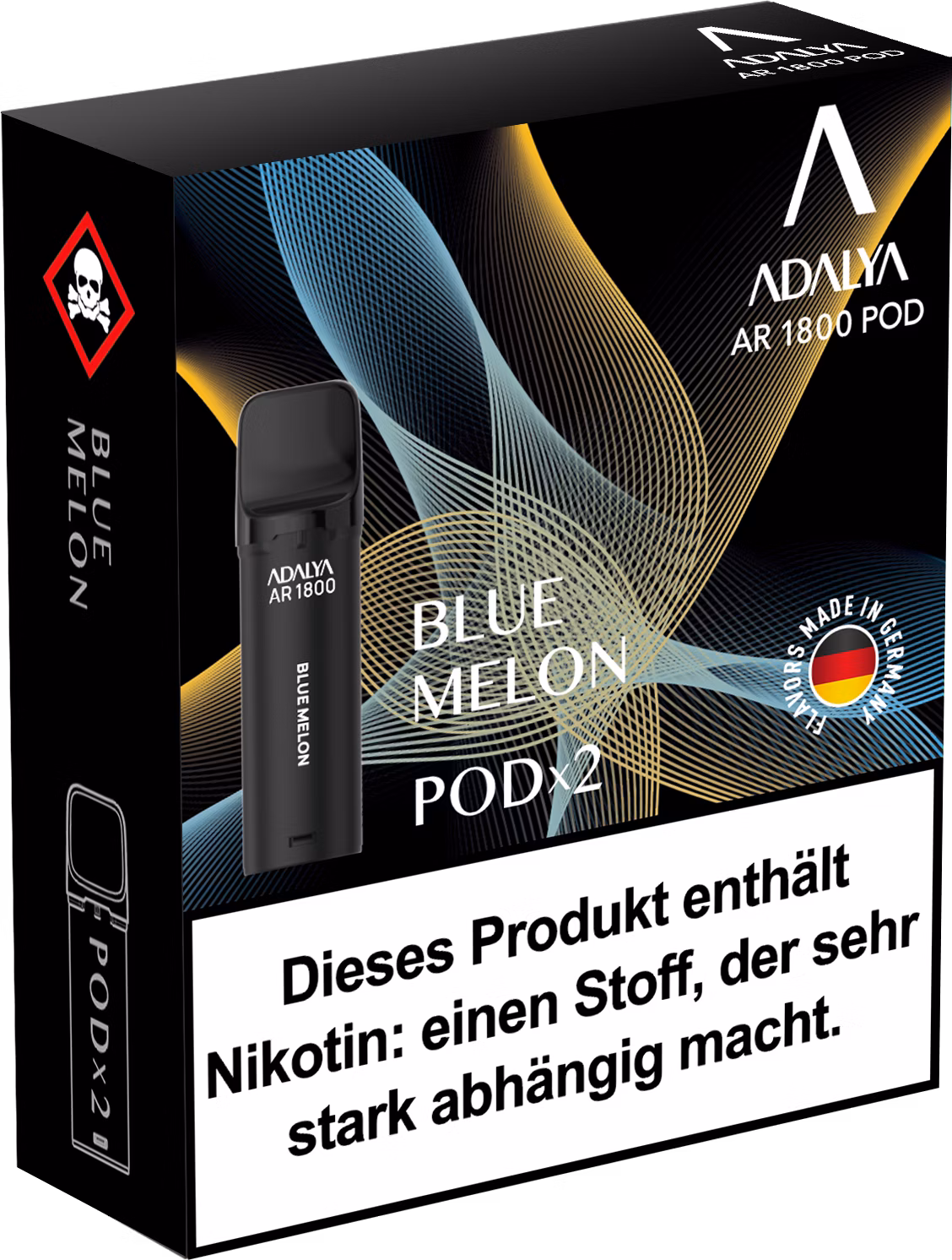 Adalya - Alpha Prefilled Pod - 2ml - 2er Pack - Blue Melon