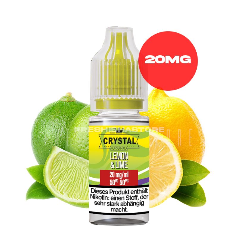 SKE - Crystal Liquid - Lemon & Lime - Nikotinsalz Liquid - 10ml - 20mg
