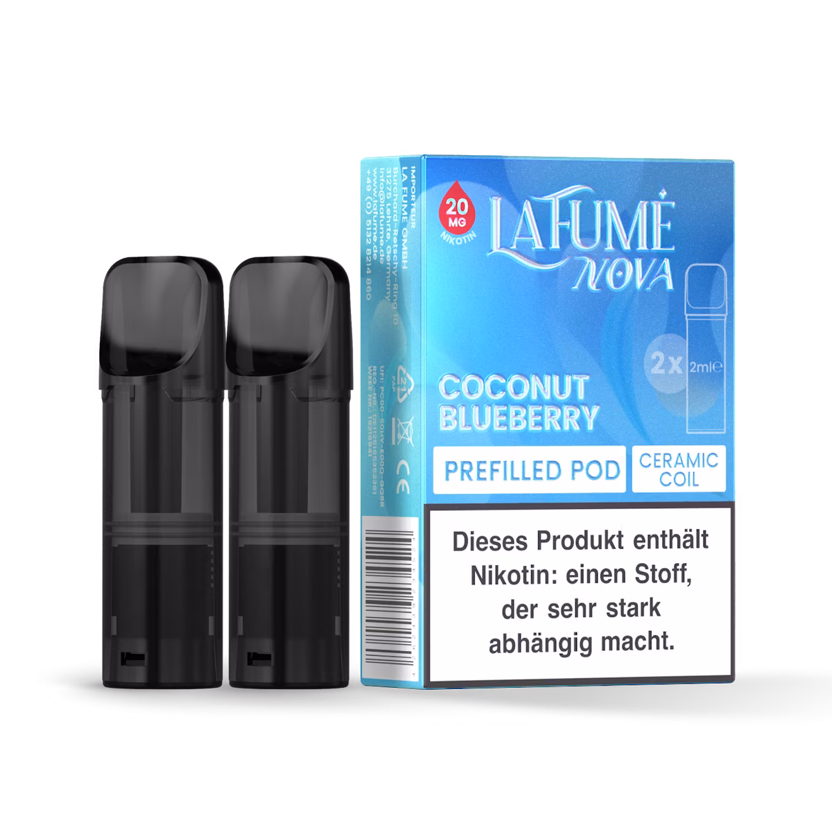 La Fume Nova - Prefilled Pods - 20mg - Coconut Blueberry