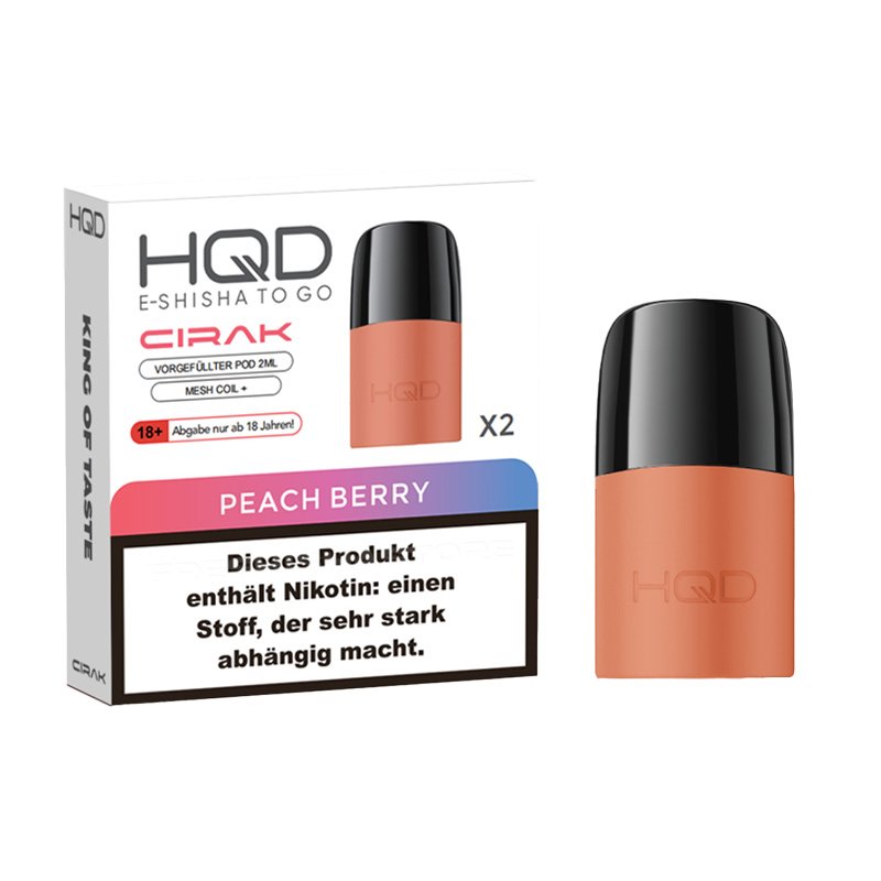 HQD - Cirak - Prefilled Pod - Peach Berry - 2ml - 2er Pack