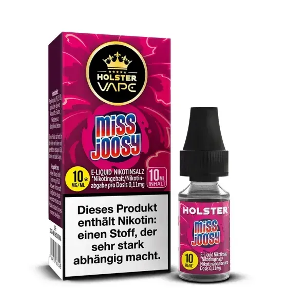 Holster - Nikotinsalzliquids - 10ml - Miss Joosy | Inhalt : 10ml | Nikotinsalz-Stärke : 5mg | Paketgröße : 1er Packung