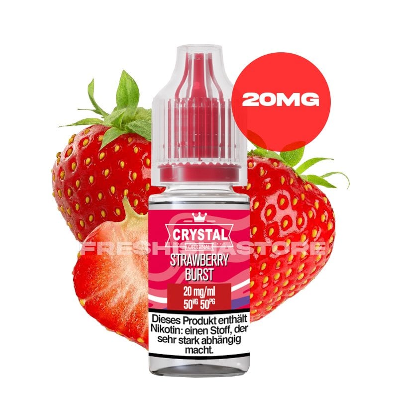 SKE - Crystal Liquid - Strawberry Burst - Nikotinsalz Liquid - 10ml - 20mg